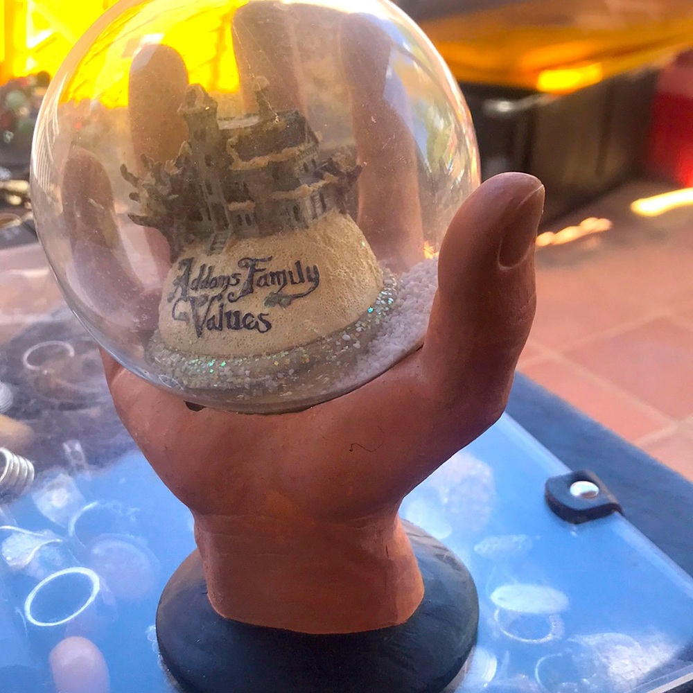 Addams family snow globe